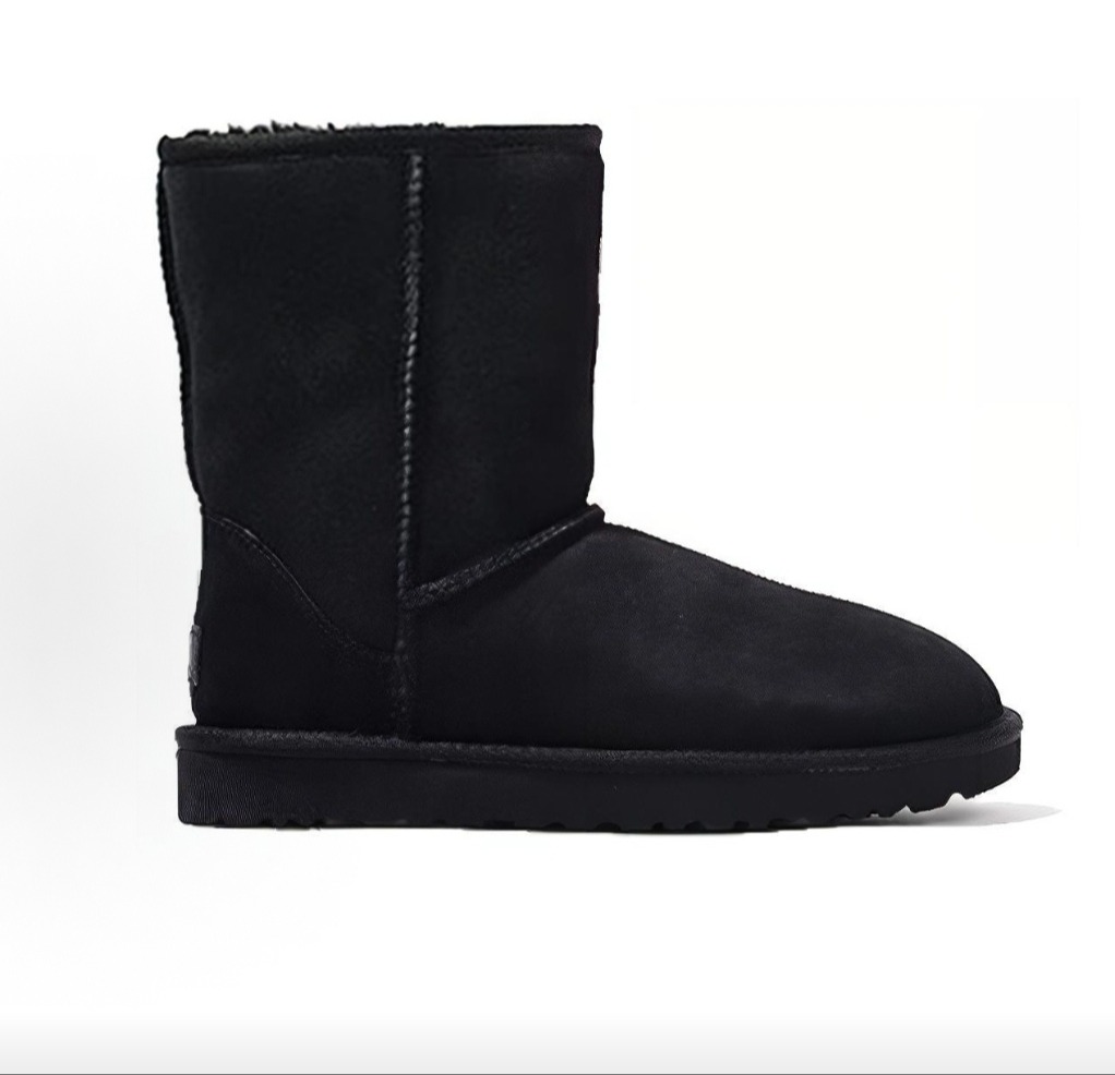 UGG Classic Short II  Black — угги мужские классика, цвет чёрный